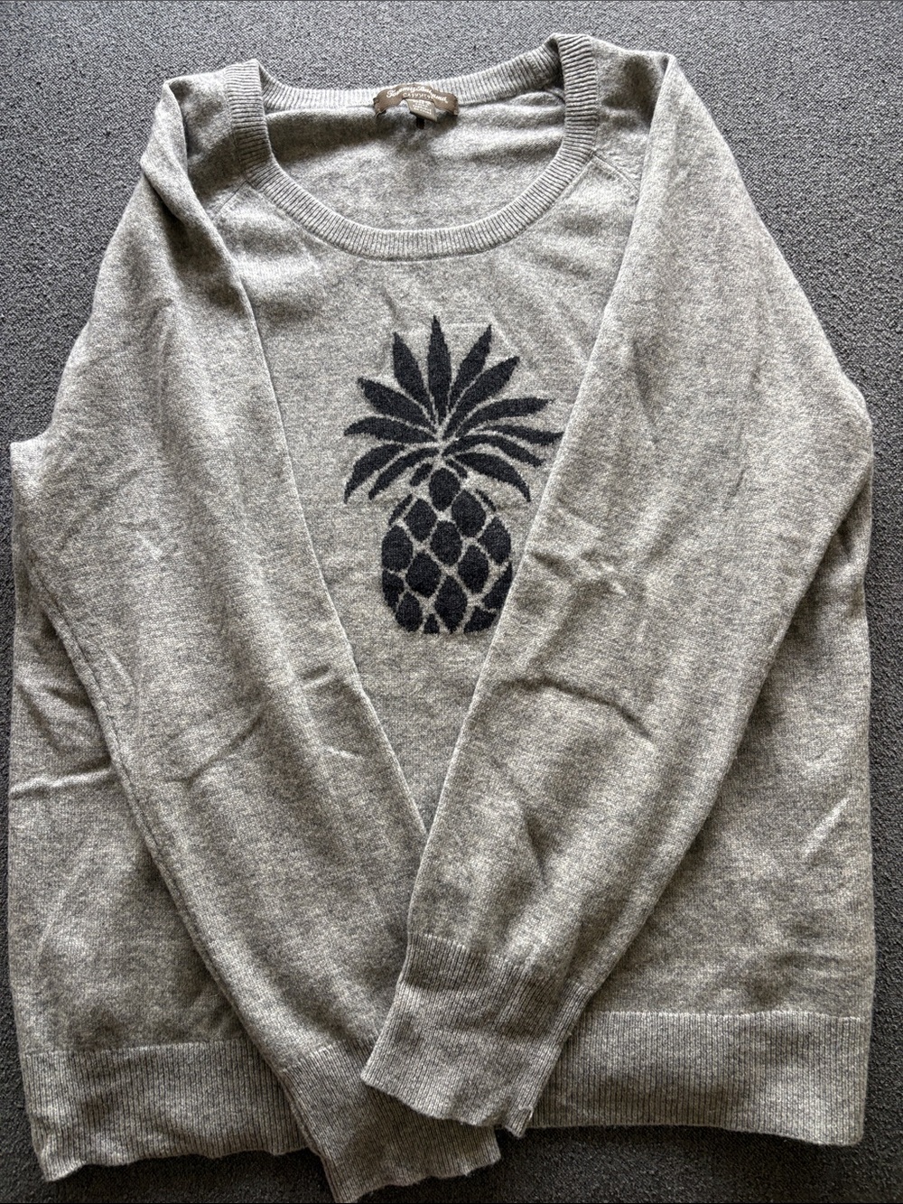 Tommy Bahama Gray Cashmere Crewneck Sweater